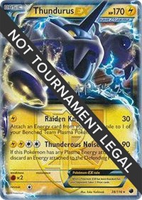 Thundurus EX - 2014 (Haruto Kobayashi) #38/116 from World Championship Decks Pokemon card image