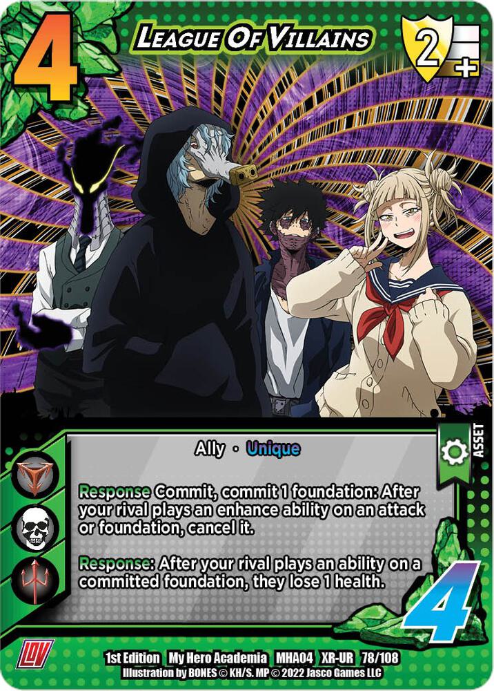 League Of Villains (XR) - UniVersus: My Hero Academia: League of Villains - UniVersus - TCGplayer.com League Of Villains (XR) - UniVersus: My Hero Academia: League of Villains - UniVersus - TCGplayer.com
