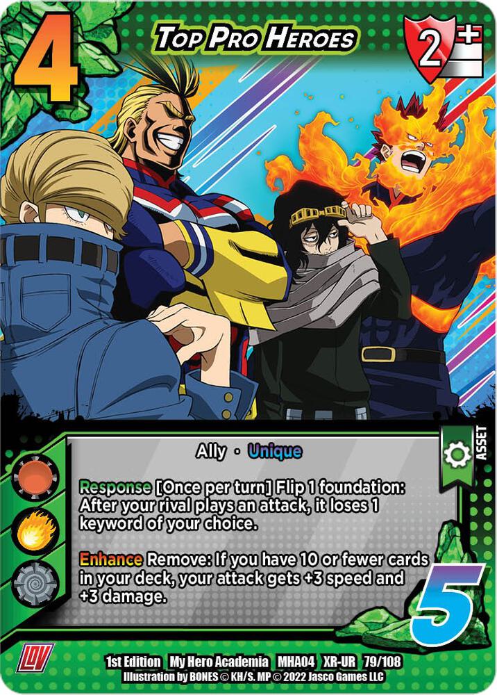 Top Pro Heroes (XR) - UniVersus: My Hero Academia: League of
