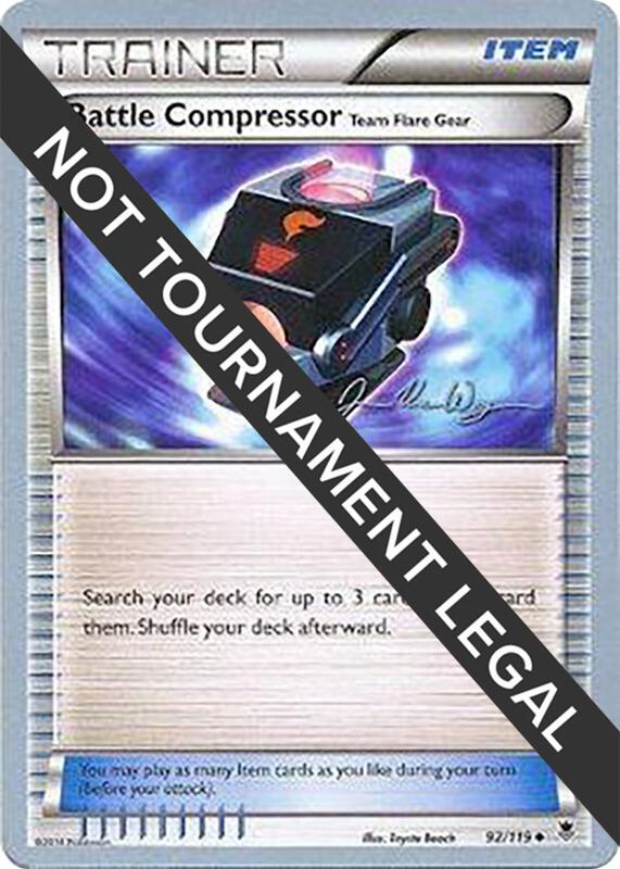 Battle Compressor (Team Flare Gear) - 2015 (Jacob Van Wagner) 92/119 from World Championship Decks