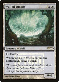 Wall of Omens NM EMA ETERNAL MASTERS MTG GREAT CONDITION
