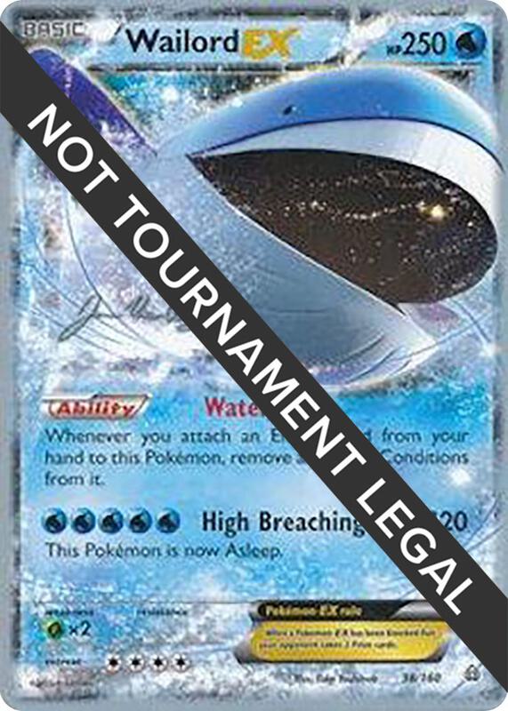 Wailord EX - 2015 (Jacob Van Wagner) 38/160 from World Championship Decks