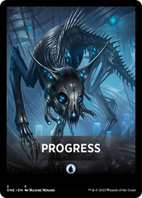 Progress Theme Card - Phyrexia: All Will Be One - Magic: The Gathering card