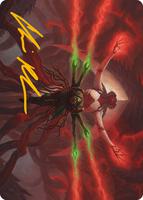 All Will Be One Art Card [Phyrexia: All Will Be One Art Series] Moderately Played