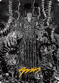 Nissa, Ascended Animist Art Card (Gold-Stamped Signature)