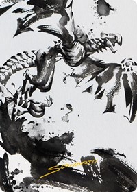 Quicksilver Fisher Art Card (Gold-Stamped Signature)