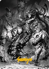 Vraska, Betrayal's Sting Art Card (Gold-Stamped Signature)