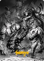 Vraska, Betrayal's Sting Art Card (Gold-Stamped Signature) - Art