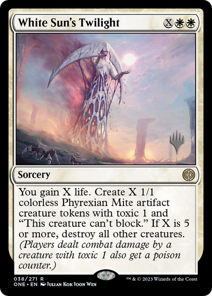 MTG 白レア18枚セット White Sun's Twilight - Promo Pack: Phyrexia: All Will Be One