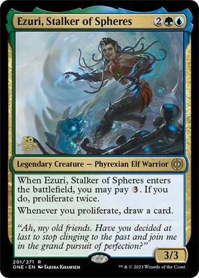 Ezuri, Stalker of Spheres #201 – Prerelease Cards (Rare)