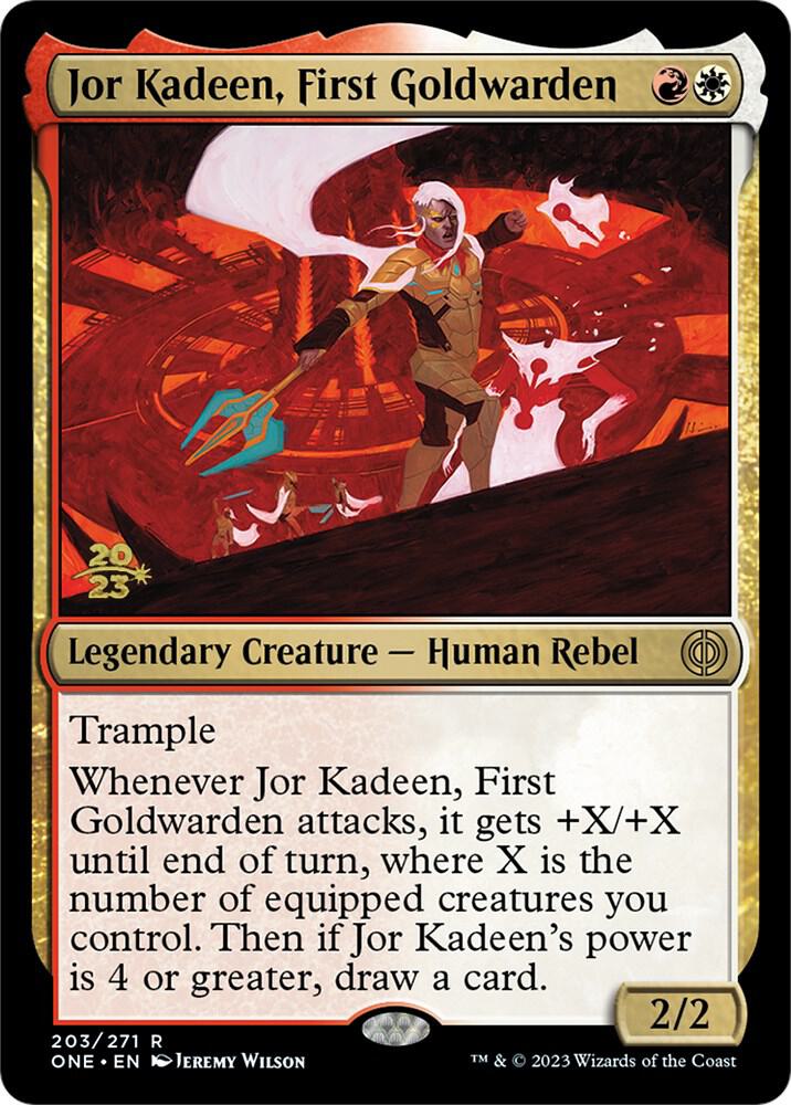 Jor Kadeen, First Goldwarden #203s — Phyrexia: All Will Be One Promos
