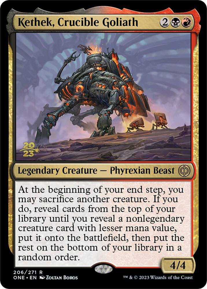 Kethek, Crucible Goliath #206s — Phyrexia: All Will Be One Promos