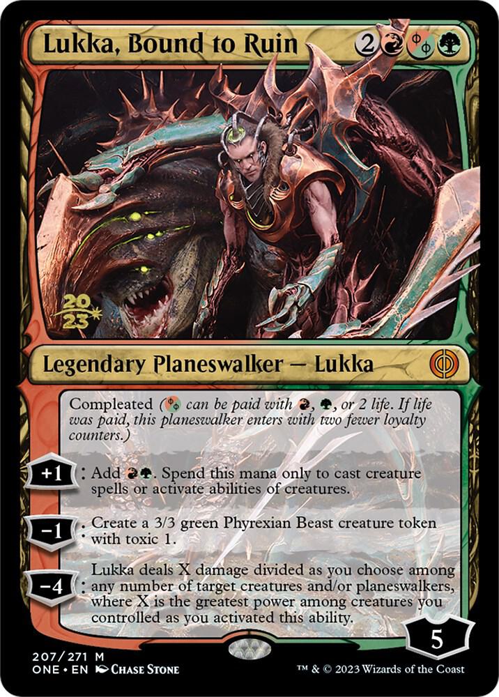 Lukka, Bound to Ruin Prerelease Cards Magic The Gathering