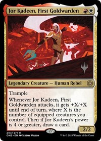 Jor Kadeen, First Goldwarden - Promo Pack: Phyrexia: All Will Be One - Magic: The Gathering card