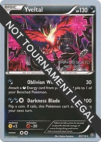 Yveltal - 2016 (Shunto Sadahiro) #65/114 from World Championship Decks Pokemon card image