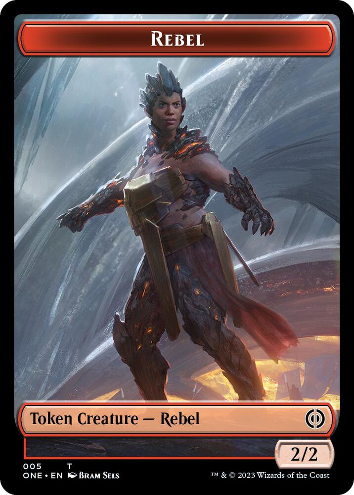 Rebel // Phyrexian Horror (007) Double-sided Token