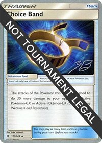 Choice Band - 2017 (Zachary Bokhari) #121/145 from World Championship Decks Pokemon card image