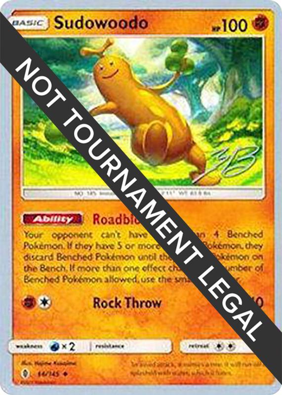 Sudowoodo - 2017 (Zachary Bokhari) 66/145 from World Championship Decks
