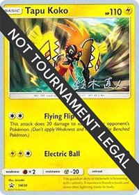 Tapu Koko - 2017 (Naoto Suzuki) #SM30 from World Championship Decks Pokemon card image