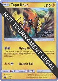 Tapu Koko - 2017 (Zachary Bokhari) #SM30 from World Championship Decks Pokemon card image