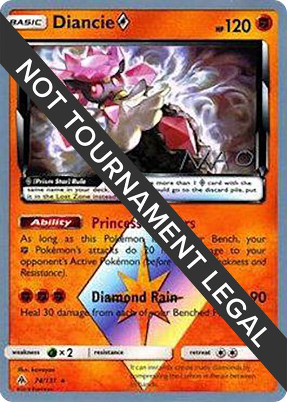 Diancie Prism Star - 2018 (Naohito Inoue) 74/131 from World Championship Decks