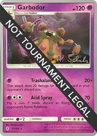 Garbodor (51) - 2018 (Robin Schulz) #51/145 from World Championship Decks Pokemon card image