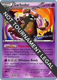 Garbodor (57) - 2018 (Magnus Pedersen) #57/122 from World Championship Decks Pokemon card image