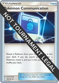 Pokemon Communication - 2019 (Haruki Miyamoto) #152/181 from World Championship Decks Pokemon card image