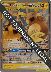 Raichu & Alolan Raichu GX - 2019 (Haruki Miyamoto) #54/236 from World Championship Decks Pokemon card image
