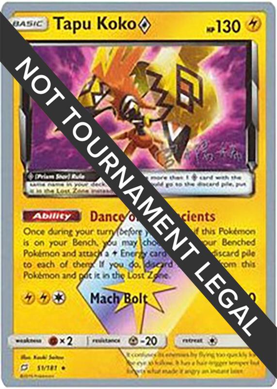 Tapu Koko Prism Star - 2019 (Haruki Miyamoto) 51/181 from World Championship Decks