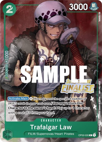 Trafalgar Law (Online Regional 2023) [Finalist] One Piece Promotion Cards card price