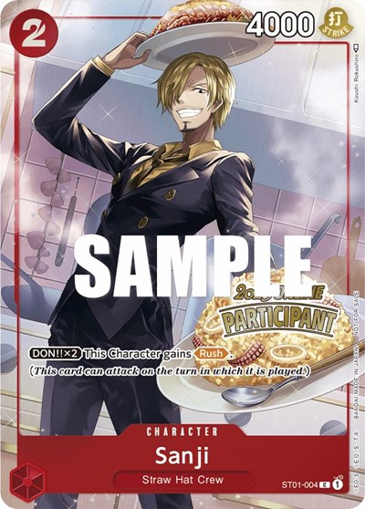 Sanji (Online Regional 2023) [Participant] One Piece Promotion Cards card price