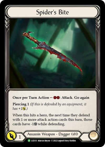 Spider's Bite - LGS111 Flesh and Blood: Promo Cards card price