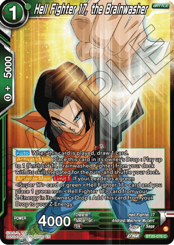 Hell Fighter 17, the Brainwasher #BT20-076 — Power Absorbed