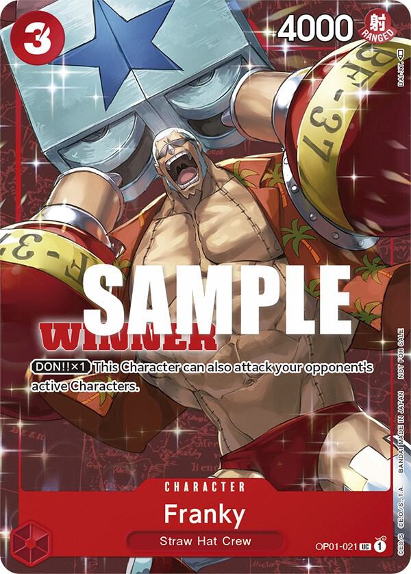 ワンピース カードゲーム FRANKY PR-37 Franky (Tournament Pack Vol. 2) [Winner] - One Piece