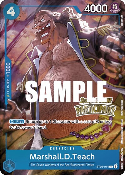 Marshall.D.Teach (Offline Regional 2023) [Participant] One Piece Promotion Cards card price