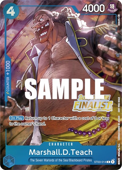 Marshall.D.Teach (Offline Regional 2023) [Finalist] One Piece Promotion Cards card price
