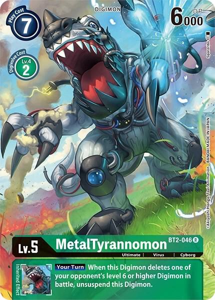 MetalTyrannomon (Alternate Art) - Dimensional Phase - Digimon Card