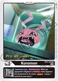 Koromon (Dimensional Phase Pre-Release Cards)