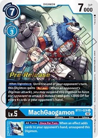 MachGaogamon - Dimensional Phase Pre-Release Cards - Digimon card