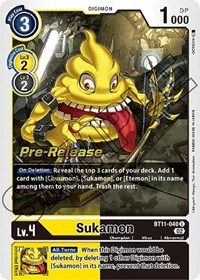 Sukamon (Dimensional Phase Pre-Release Cards)