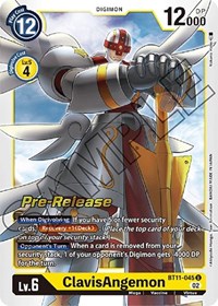 ClavisAngemon - Dimensional Phase Pre-Release Cards - Digimon card