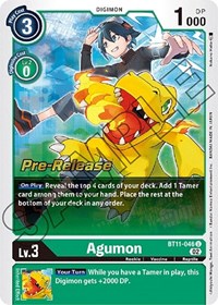 Agumon (Dimensional Phase Pre-Release Cards)