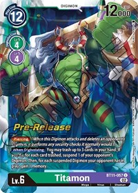 Titamon - Dimensional Phase Pre-Release Cards - Digimon card