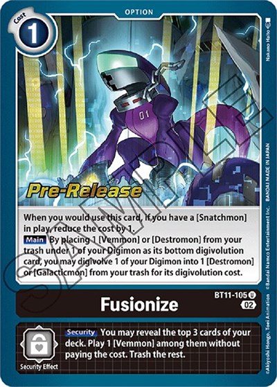 Fusionize Dimensional Phase Pre-Release Cards card price