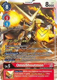 OmniShoutmon - Dimensional Phase Pre-Release Cards - Digimon card