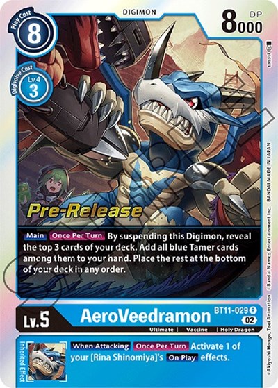 AeroVeedramon Dimensional Phase Pre-Release Cards card price