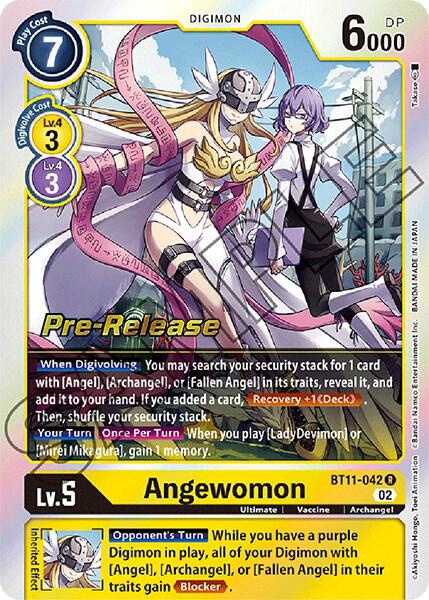 Angewomon - Dimensional Phase Pre-Release Cards - Digimon Card