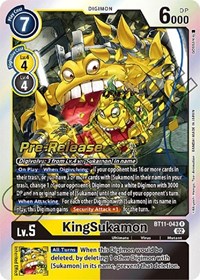KingSukamon (Dimensional Phase Pre-Release Cards)