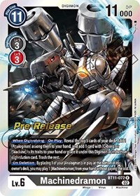 Machinedramon - Dimensional Phase Pre-Release Cards - Digimon card